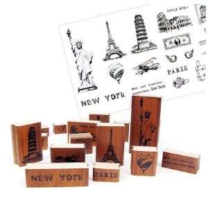  Vintage Stamp, Eiffel Tower: Arts, Crafts & Sewing