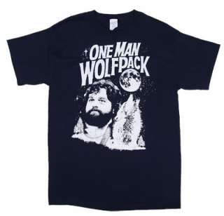 One Man Wolf Pack   The Hangover T shirt  