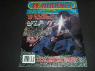 1986 Warriors Magazine Self Defense and Survival Today  
