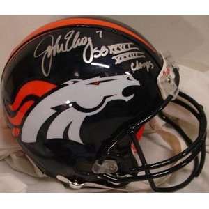  Signed John Elway Helmet   Authentic: Sports & Outdoors