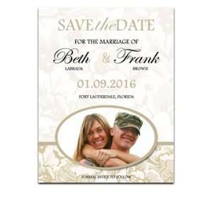  170 Save the Date Cards   Taupe Floral Jubilee Office 