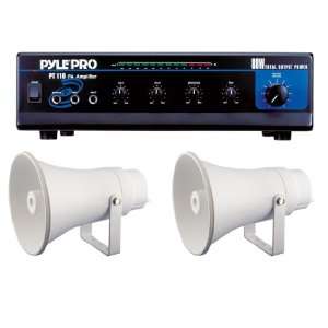 com Pyle Hot Amplifier/Speaker Package for Home/Office/Schools/Public 