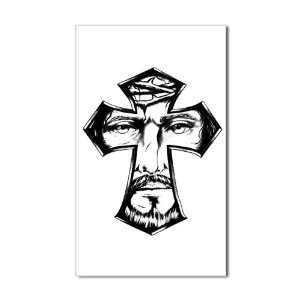  Sticker (Rectangle) Jesus Christ in Cross 