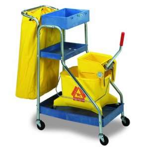 Continental 271 Blue Port A Cart Janitor Cart  Industrial 