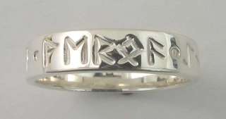 Norse Love Spell RUNE Ring TWO HEARTS BECOME ONE, band  