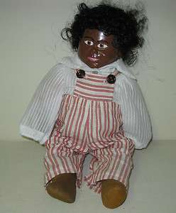 COLLECTIBLE HONG KONG AFRICAN AMERICAN JOINTED STUFFED DOLL  