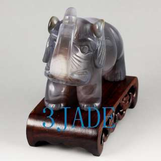 Natural Onyx / Agate Carving/Sculpture: Elephant Statue  