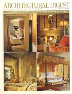 Architectural Digest Magazine September 1996   Interior Designers Own 