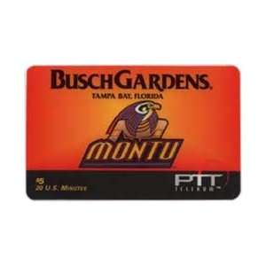  Collectible Phone Card: $5. Busch Gardens: Montu Theme 