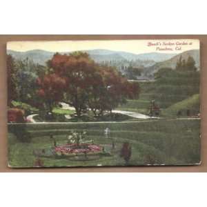  Postcard Vintage Busch s Sunken Garden Pasadena Palifornia 