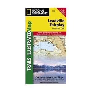   Illustrated Leadville Fairplay Colorado Trails Map
