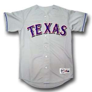 Texas Rangers MLB Authentic Team Jersey by Majestic Athletic (Road)