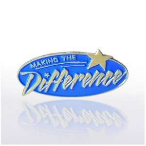  Lapel Pin   Making the Difference Blue