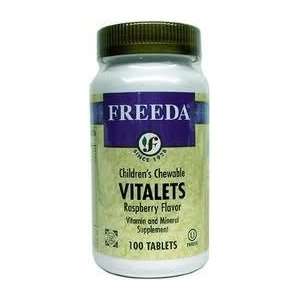  Freeda Vitamins Vitalets Kids Chewable Raspberry   100 
