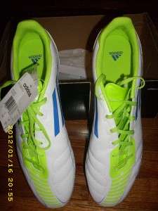   Mens Soccer Shoes F5 TRX FG WHITE BLUE Green Size 11 NEW  