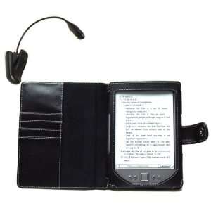  Navitech Black Leather Flip Open Book Style Carry Case 