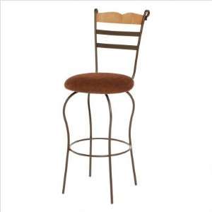  Vincent 25.5 Swivel Counter Stool Metal Finish: Silver 