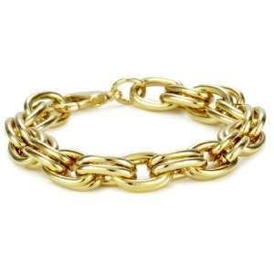 Lee Angel Safina Gold Double Link Bracelet
