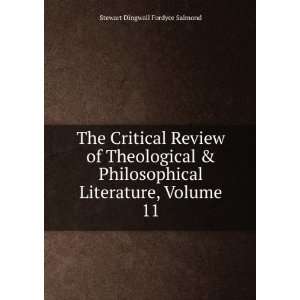   Literature, Volume 11: Stewart Dingwall Fordyce Salmond: Books