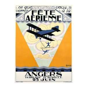  Fete Aerienne Angers Giclee Poster Print by P. L. Armand 