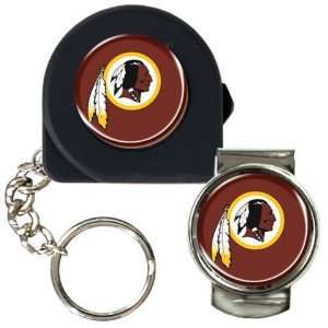  Redskins Tape Measure Key Chain & Money Clip: Sports & Outdoors