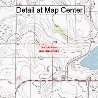  USGS Topographic Quadrangle Map   Jordan East, Minnesota 