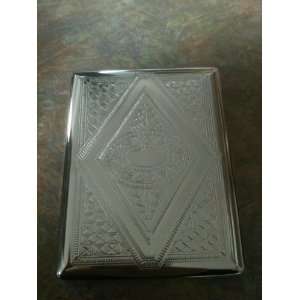 Victorian Era Crush Proof Chrome Cigarette Case (Hold King Size and 