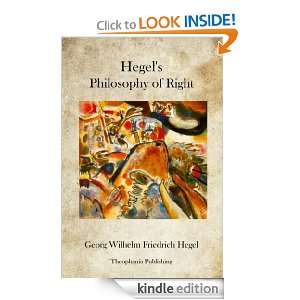 Hegels Philosophy of Right Georg Wilhelm Friedrich Hegel   