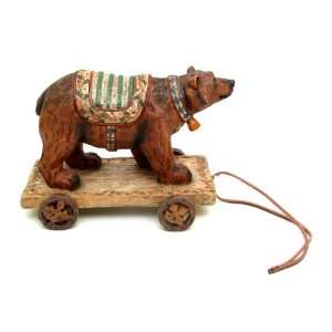 Brown Bear Pull Toy Replica CLOSEOUT