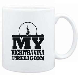  Mug White  my Vichitra Vina is my religion Instruments 