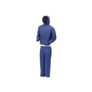   Rain Suit Royal Blue Md Waterproof Breathable Non Woven Polypropylene