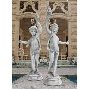 Xoticbrands 52 Grand French Chateau Cherub Statues 