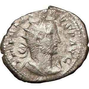 GALLIENUS 267AD Milan mint Rare Ancient Silver Roman Coin SALUS HEALTH 