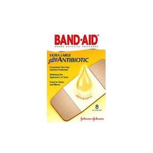  Band Aid Antibiotic Plus Extra Large 8: Health & Personal 
