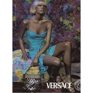 Print Ad 2004 Versace Blue Dress Versace  Books