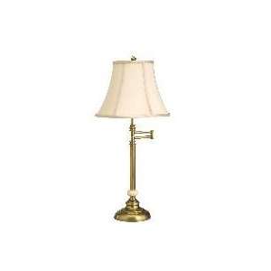    Swing Arm Table Lamp 1Lt Porta   Antique Brass: Home & Kitchen