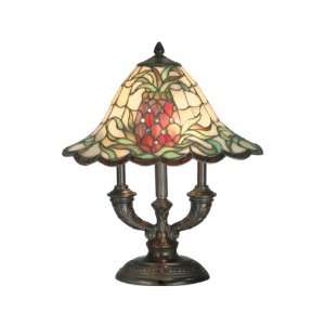   Tiffany Lamp, Antique Bronze and Art Glass Shade