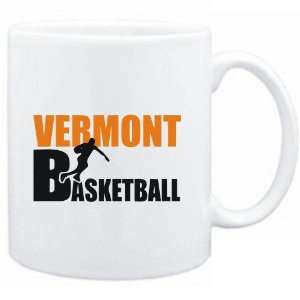    Mug White  Vermont ALL B ASKETBALL  Usa States