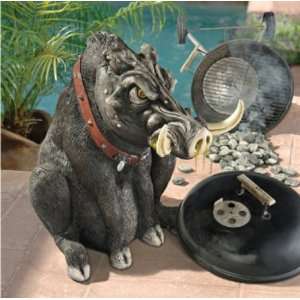  Bad Intentions Giant Warthog Garden Statue: Patio, Lawn 