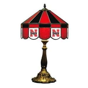  Nebraska 16 NCAA Stained Glass Table Lamp   160TL NEB 
