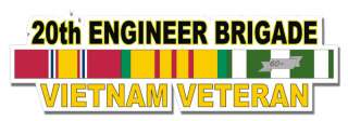 20th Engineer Brigade Vietnam Veteran 5.5 Sticker  