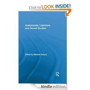 , and Sound Studies (Routledge Research in Cultural and Media Studies 