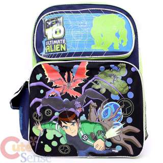Ben 10 Alien Force School 16 Large Backpack & Insulated Lunch Bag Set 