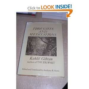  Thoughts and meditations: Kahlil Gibran: Books