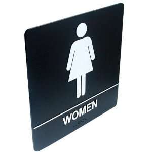  Tactile Braille Signs Women Bathroom Health & Personal 