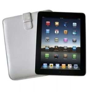  Icon Apple iPad/iPad2 Sheep Skin Leather Sleeve   White 