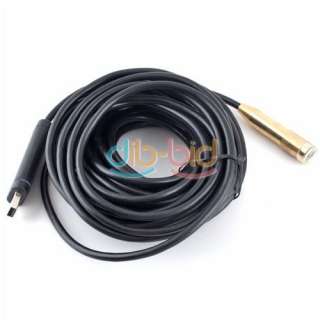LED 10M USB Waterproof Borescope Endoscope Inspection Snake Tube 