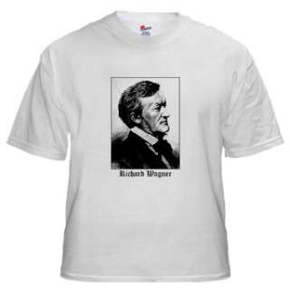  Richard Wagner White T Shirt Musical White T Shirt by 