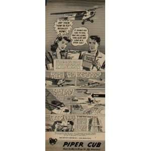   to Fly Booklet Now! .. 1945 Piper Cub Ad, A3854A.: Everything Else