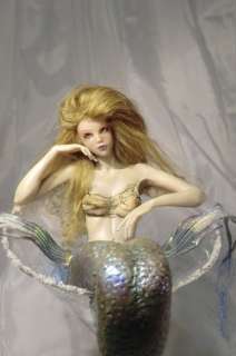   MERMAID Ooak Art Doll Fantasy Sculpture By Veronika IADR DMA no fairy